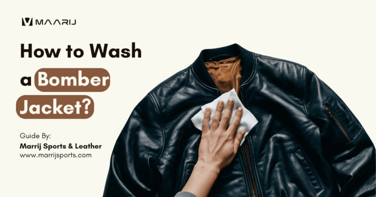 Washing of bomber jacket.